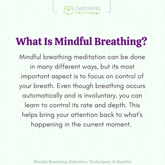 Breathing mindfulness