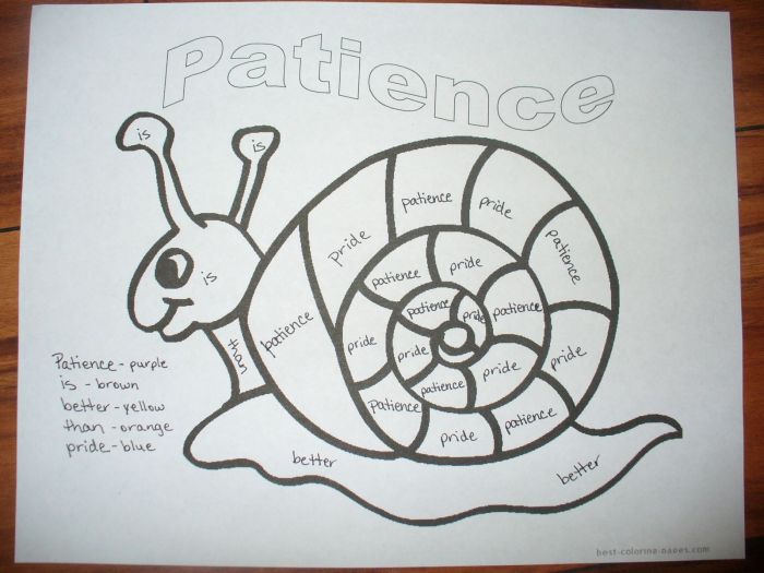 Patience teach exercise