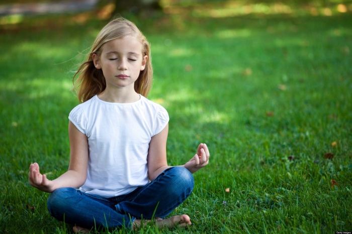 Meditation laughing